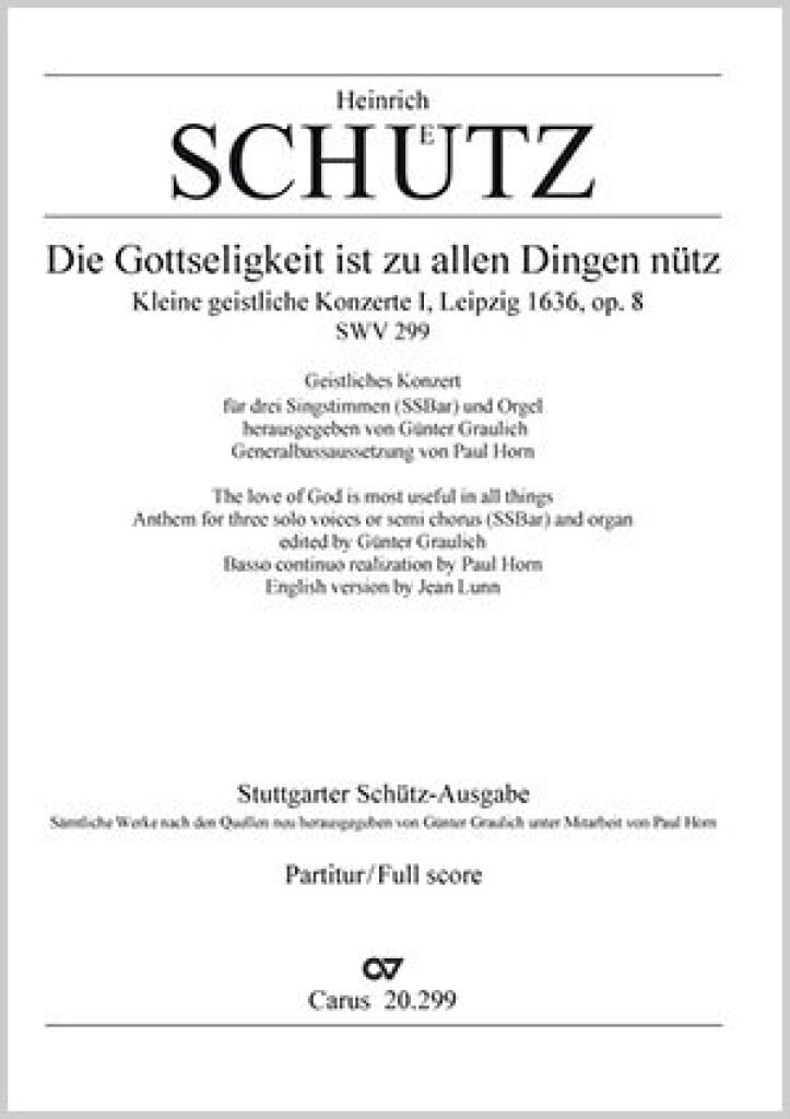 Die Gottseligkeit ist zu allen Dingen
